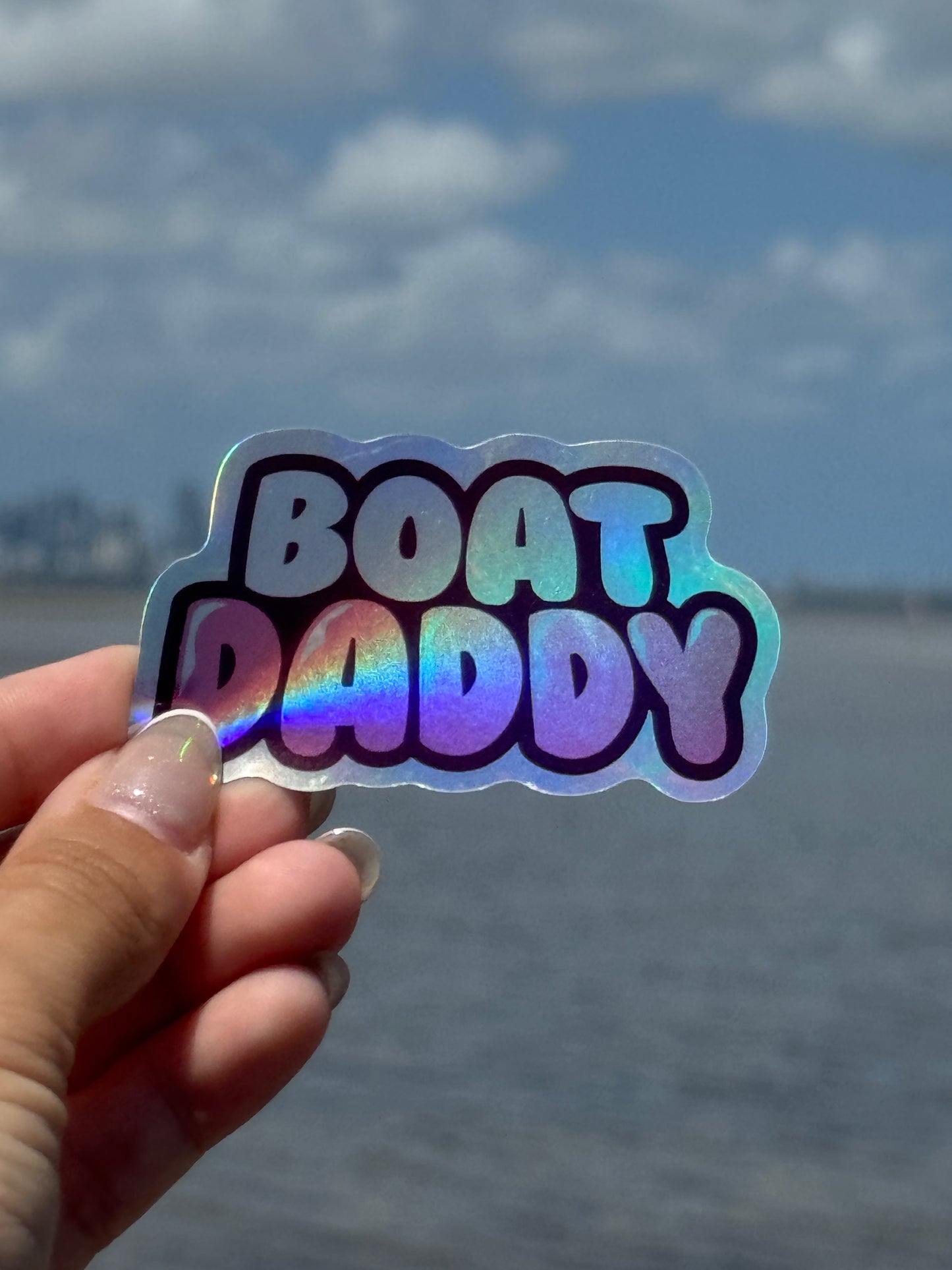 Boat Daddy - Holographic Sticker