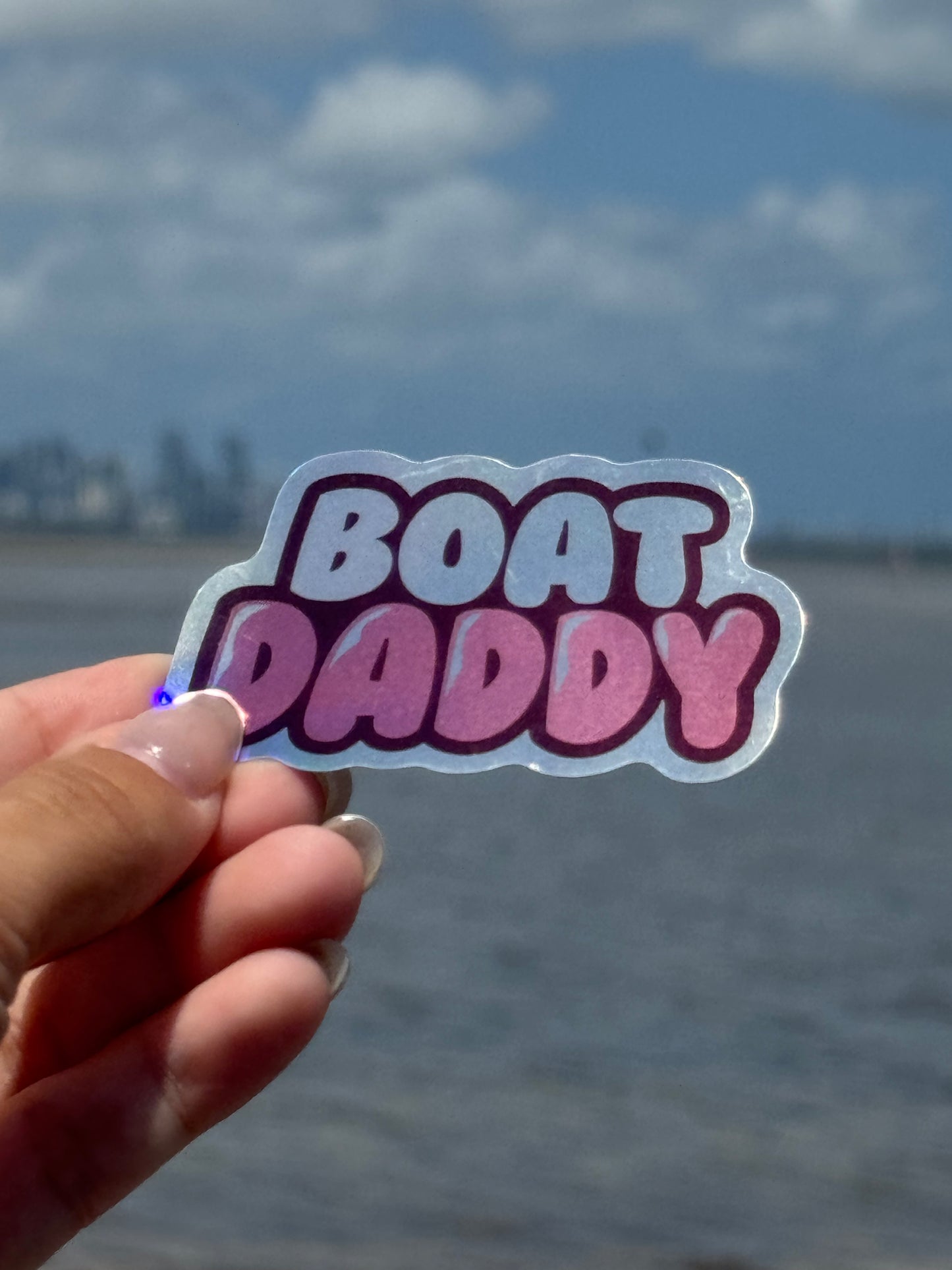 Boat Daddy - Holographic Sticker