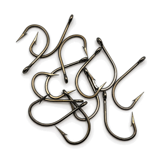 South Florida Fishing Channel 2/0 Live Bait Heavy Duty J Hooks (12-Pack) - Loose Saltwater Hooks