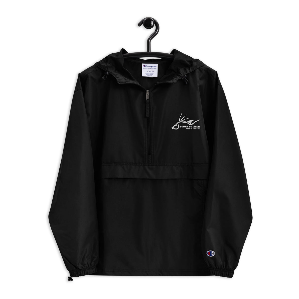 South Florida Fishing Channel Embroidered Packable Fishing Windbreaker Jacket