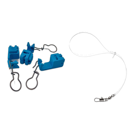 Balloon & Weight Quick-Clip Fishing Line Clips for Live Bait & Deep Drop - Loose Clips