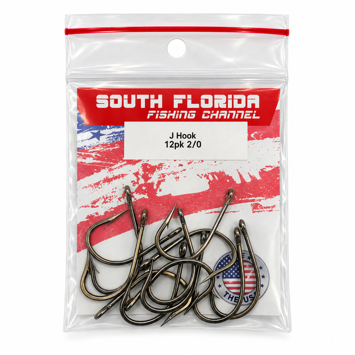 2/0 Live Bait J Hook Mustad (12pk)