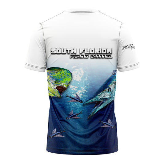 Offshore OG White UV Performance Fishing Shirt for Mahi, Tuna & Offshore Trips - South Florida Fishing Channel