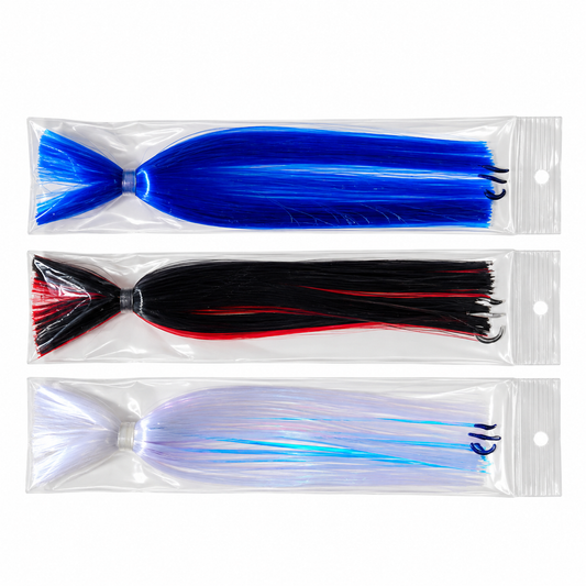 Sea witch trolling skirts for rigging ballyhoo