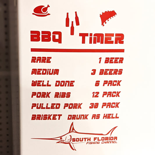 BBQ Timer Decal
